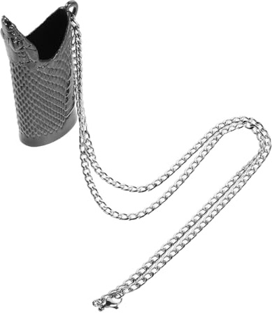 WEKAMOS Metall Feuerzeughalter mit Python Relief Feuerzeug Kette Premium Schutz und Stilvolle Outdoor Feuerzeughülle aus Metall für Tragbare Feuerzeuge