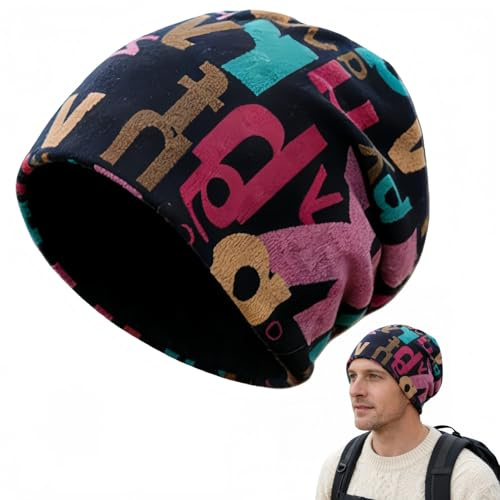 Sumneo Y2K Beanie Mütze für Herren & Damen - Baumwolle Strickmütze, Bunte Skater Cap ganzjährig tragbar, Hip Hop Streetwear, Harajuku Style