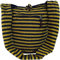 GURU SHOP Sadhu Bag Gestreift, Goa Tasche, Schulterbeutel - Gelb/schwarz, Unisex - Erwachsene, Baumwolle, 35x35x25 cm