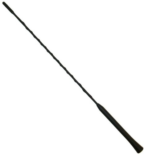 Ersatzantennenstab schwarz gewendelt Wechselgewinde M5+M6 40cm