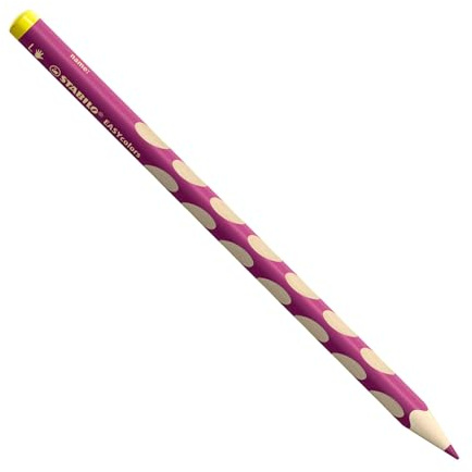 Ergonomischer Buntstift für Linkshänder - STABILO EASYcolors - Einzelstift - rotviolett