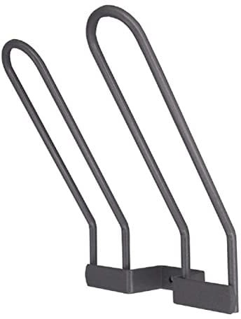 MRLION 10 Stk. Schuhablage für 1 Paar Schuhe, Breite 130 mm, Stahldraht silber RAL 9006 beschichtet