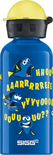 SIGG Dory and Destiny, Kinder Trinkflasche, 0.4 L, Auslaufsicher, BPA Frei, Aluminium, Blau