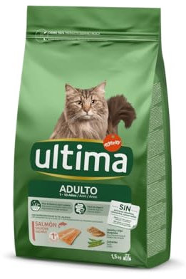 Ultima Cibo per Gatti Adulti con Salmone, 1500g