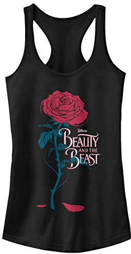 Disney Damen Slim Beauty and The Beast Rose Poster Racerback Grafik Tank Top, Schwarz, Klein