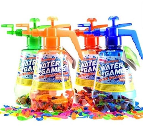 Wasserballon-Pumpe mit 100 Ballons / Wasserbomben