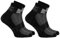 Rainbow Socks - Damen Herren Sneaker Baumwolle Antirutsch Sport Stoppersocken - 2 Paar - Schwarz - Größen 44-46