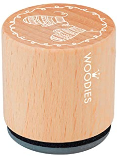 Woodies COLOP Holz-Stempel - Handschuhe - Abdruckgröße 30 mm