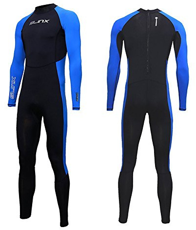 Full Body Dive Wetsuit Sports Skins Rash Guard for Men Women, UV Protection Long Sleeve One Piece Swimwear for Snorkeling Surfing Scuba Diving Swimming Kayaking Sailing Canoeing (XXL)