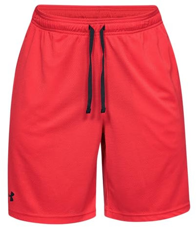 Under Armour Short en Maille Technique pour Homme, Rouge, Taille XS
