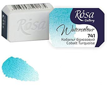 Professional Watercolour Paint, 2,5ml Half Pan, Gallery (Cobalt Turquoise)