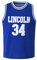 BOROLIN Jesus Shuttlesworth Shirts 34 Lincoln High School Basketball Trikot - Blau - XX-Large