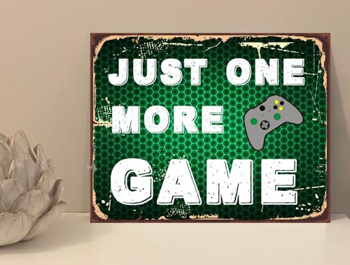 the sticker studio ltd One more Game Computer xbox ps4 Novelty Metal Plaque Sign keepsake Gift