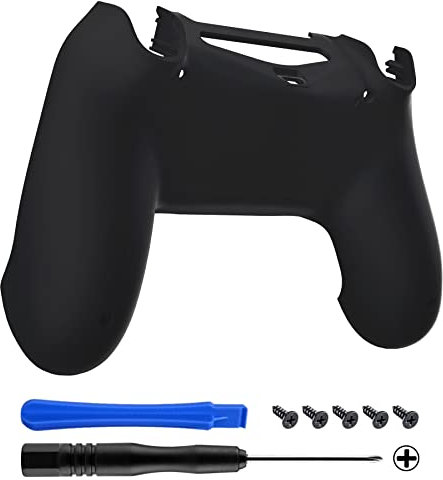 eXtremeRate Unterschale, weiche Rückseite für Playstation 4 PS4 Slim Pro Controller JDM-040, JDM-050 und JDM-055, Schwarz
