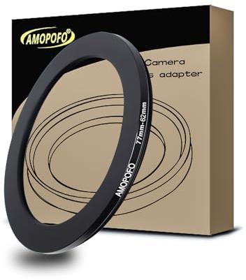 77mm-62mm Step-down-Ringe Filteradapter Ring,77mm bis 62mm Filter Adapterring- von Kamera Objektiv mit 77mm Filtergewinde auf 62mm Filter-Ring