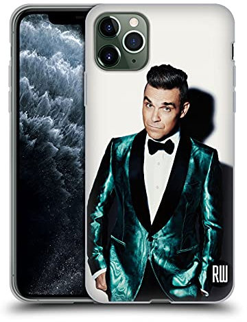 Head Case Designs Licenciado Oficialmente Robbie Williams Fondo Blanco Calendario Carcasa de Gel de Silicona Compatible con Apple iPhone 11 Pro MAX