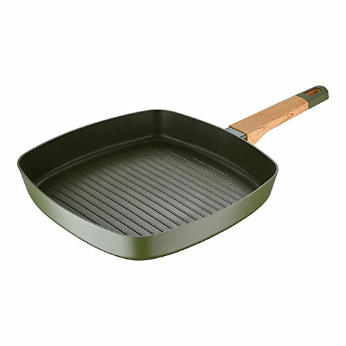 Green Earth Grill Pan 28 cm Pressed Aluminium Induction Suitable