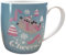 Close Up Pusheen Weihnachtstasse Cheers - weiÃŸ/blau/rosa, Bedruckt, aus Porzellan, Fassungsvermögen ca. 300 ml.