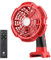 Kabelloser, tragbarer Ventilator, angetrieben von Milwaukee M18 18 V Lithium-Ionen-Akku, Hipoke Handventilator mit 9 W LED-Licht, USB-Anschluss, Reisen, Milwaukee Tools Sommergeschenk