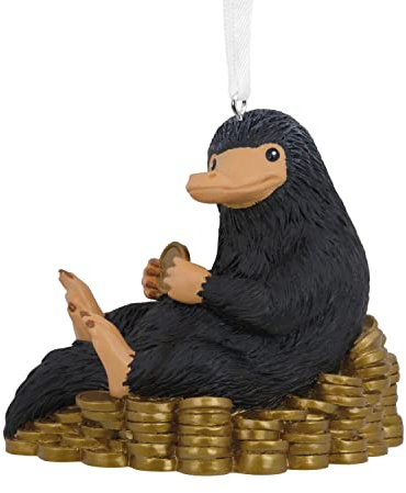 Hallmark Fantastic Beasts and Where to Find Them Niffler mit Münzen, Weihnachtsdekoration (0003HCM0846)