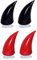 Motorradhelm Hörner Helm Devil Hörner Motorrad Fahrradfahrradhelm Hörner Motorradhelm Dekoration mit Saugbecher Ski -Helmzubehör Hörner für Motorradhelm 4pcs