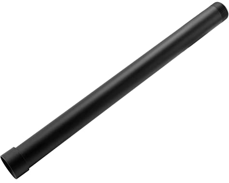 Pyatofyy 30 cm Duschkopf Verlängerung, Höhenverstellbare Duschkopfverlängerung aus Messing, Siphon Waschbecken Duschrohr Gerade Brausekopf Verlängerung, Schwarzer