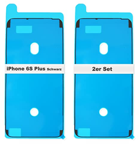 IS-TECK 2er Set Ersatz iPhone 6S Plus Kleber Für Display und Gehäuse Rahmen Dichtung Sticker LCD Wasserdichtung Folie (Schwarz)