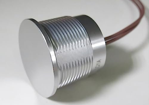 SWIMHOME Pulsador piezoeléctrico 22mm, Boton con Rosca PIEZOELECTRICO Aluminio