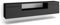 Skraut Home | Mobile TV Soggiorno | Ampio spazio a disposizione | 200x45x35cm | Per TV fino a 80 | Sospeso, da appendere | Stile moderno | Nero