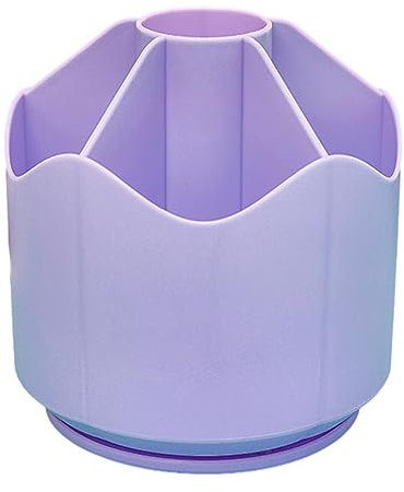 Dirfuny Organisateurs de bureau rotatifs | Pot à crayons de bureau, fournitures de papeterie de bureau, organisateur de crayons rotatif pour bureau, maison, école, pinceaux