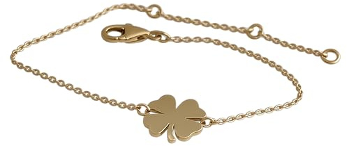 Four Leaf Clover Armband vergoldet 925 Sterling silber | Geburtstagsgeschenk - Handgefertigte Geschenkideen für Frauen