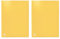 Oxford Initial Protège-Documents A4 100 vues / 50 pochettes Couverture Polypro Jaune (Lot de 2)