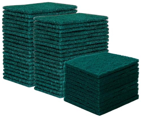 Lot de 50 Éponges à Récurer, Chiffons à Récurer Eponges Vaisselle Anti Rayure Éponges de Nettoyage Eponges Lavables Cuisine Eponges Réutilisables à Double Usage Tampon à Récure