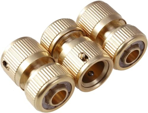 Gartenschlauch-Rohrverschraubungen, 6 Stück Verbindungsschläuche, Hochdruckschlauch, Messing-Schlauchverbinder, Gartenschlauchenden, Gartenschlauch-Schnellanschluss, Wasserrohr, Wasserschlauch, Waschm