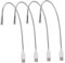 ORFOFE 4Pièces Lampe de Clavier USB Flexible Lampe de Lecture LED Portable pour Ordinateur Protection des Yeux Pratique pour Bureau et Chambre