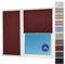 Sunlusso Klemmfix Plissee ohne Bohren Blickdicht (Bordeaux Crash, 65 x 120 cm) - lichtdurchlässig, ohne Verdunkelung - Fensterrollos, Klemmrollos, Rollos für Fenster ohne Bohren