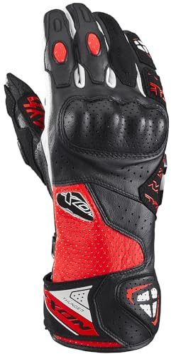 IXON Thunder Air Motorrad Handschuhe, schwarz/rot/weiß, L