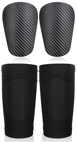 Mini Espinilleras de Fútbol con Fundas para Calcetines - Accesorios para Adolescentes, Niños, Adultos y Niñas