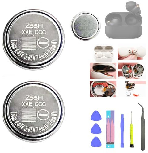 < Nouvelle Mise à Niveau en 2024 > Aousavo Batterie de Rechange Z55H Compatible avec WF-1000XM4 WF1000XM4 WF-SP900 Série Z55H WF1000XM4 (2 pièces) Z55H