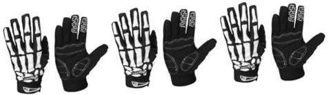 SAFIGLE 3 Stück Paar Vollfingerhandschuhe Biker Handschuhe radlerhandschuhe reiterhandschuhe Ganzfinger-Trainingshandschuhe -Reithandschuhe Motorradhandschuhe Turnhandschuhe Black