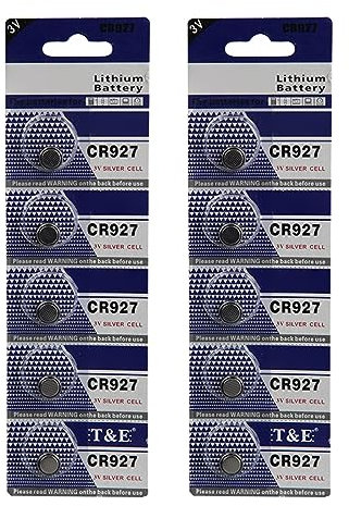 KANGQL Lot de 5/10 piles bouton CR927 3 V au lithium pour montres, calculatrices et clés de voiture télécommandées