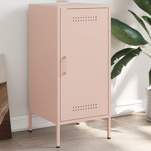 IBUQDDV Credenze Buffet mobile Armadietto Organizzatore Mobile bar Credenza Rosa 36x39x79 cm in Acciaio per Bagno, Cucina e Soggiorno
