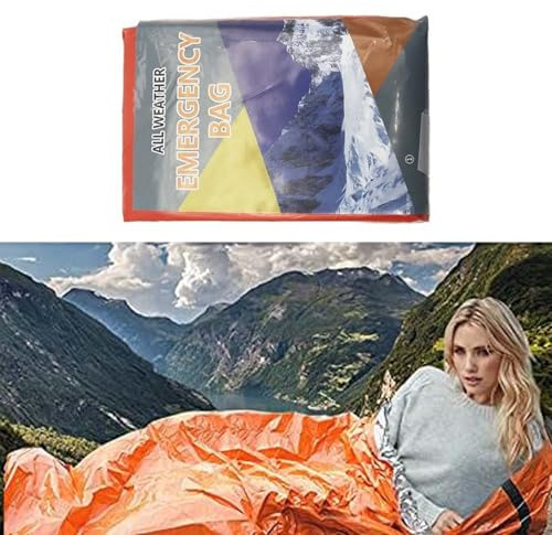 BGCYEGD notfallschlafsack,bgcyegdWasserdicht Notfallzelt Ultraleicht | Hitzeabweisend Notfall rettungsdecke,biwaksack,thermodecke Outdoor,thermodecke Outdoor,Notfalldecke Schlafsack,