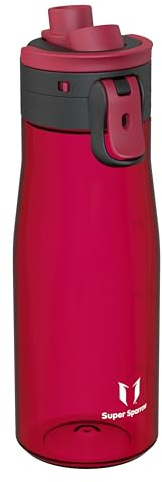 Super Sparrow Trinkflasche 1L - Tritan Wasserflasche - BPA-frei - Ideale Sportflasche - Ein-Klick Schnellfluss TouchGulp Trinkflaschen - Leicht, Nachhaltig