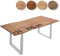 trelevo Tischplatte 26mm, anpassbare Optionen, Akazienholz oder Mangoholz, Größen von 120-300cm, für Esstische, Schreibtische oder Couchtische