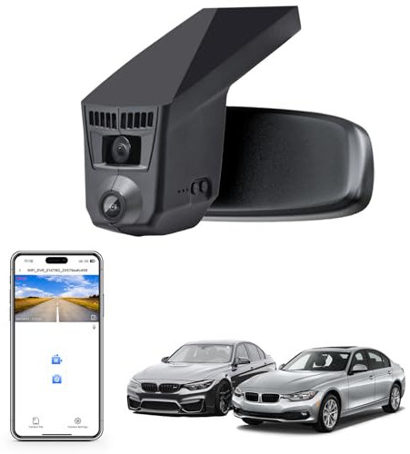 Mangoal 4K Dash Cam for BMW 3-Series Gen6 F30 F31 F34 F35 2012 2013 2014 2015 2016 2017 2018 Select 2019 M3 F80(Model C), OEM Style, 2160P UHD Video, WiFi & APP, 64GB Card