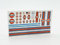 Waterslide Decal 1:64 GULF Racing Slotcar USA NASCAR V8 Tuning Auto Modellbau Modellbahn Eisenbahn Abziehbilder Rennbahn