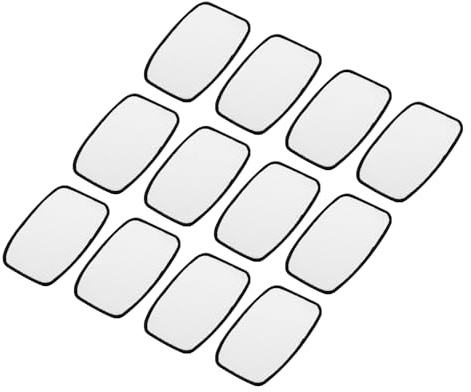 QUARKZMAN 40 Stück Sublimations, 10x6cm Abgerundetes (mit Schwarzer Rand) | Blanko Patch Rechteck Stoff Bügel Übertragungsreparatur Patches, Ideal Mützen, Kleidung, DIY Handwerk, Taschen