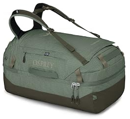 Osprey Transporter 70L Squffel - Durable, Square Split Travel Duffel Bag, Pine Leaf
