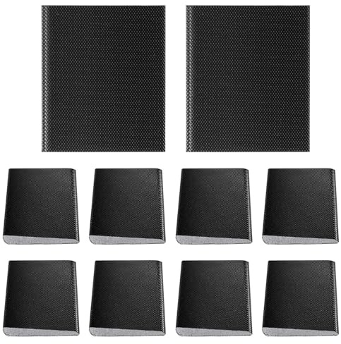 Weather Stripping Door Sealing Tape - 10 Piece PU Black Corner Insulation Draft Stopper | Strong for Doors Garage Shower Patio Refrigerator RV Basement